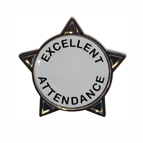 EXCELLENT ATTENDANCE star badge